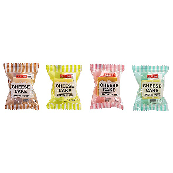 Ластик PVC Cheese cake/Чизкейк 48шт. в картонной дисплей-витрине
