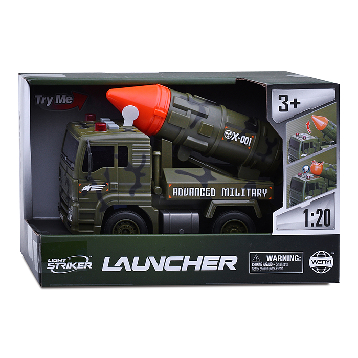 Машина WY440D "Военная техника Х-001" с ракетной установкой, в коробке