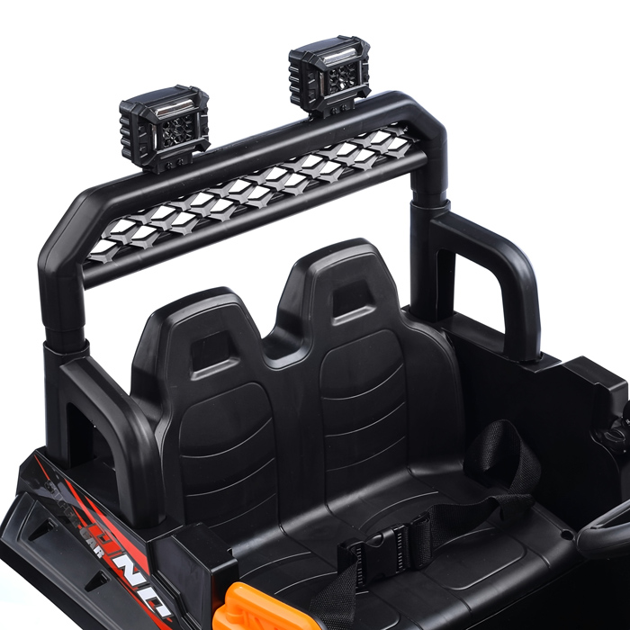 Электромобиль U023393Y "Кросс" на аккумуляторе, с р/у управлением, в коробке (оранжевый)