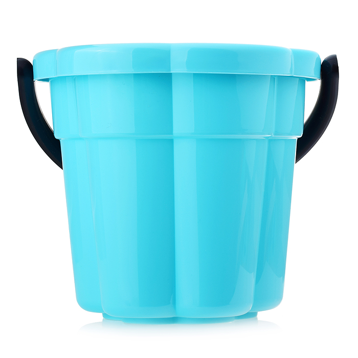 Набор №650 сафари: ведро-цветок большое, ситечко-цветок большое, лопатка №5, грабельки №5, формочки 