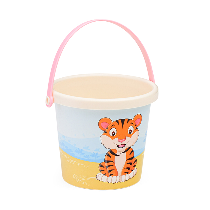 Набор №656 сафари: ведро малое с наклейкой, совок №2, грабельки №2