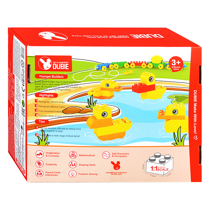 Конструктор 69855 DUBIE , 28 деталей.