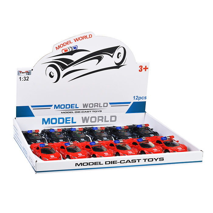 Фото к товару Машина F1104-4M "Гонки полиции" метал., в дисплее Машина F1104-4M "Гонки полиции" метал., в дисплее