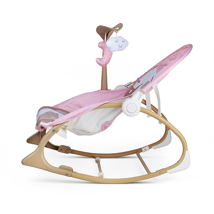 Фото к товару Шезлонг детский 615-2B "Жирафик" розовый, музыка, вибрация, в коробке Шезлонг детский 615-2B "Жирафик" розовый, музыка, вибрация, в коробке