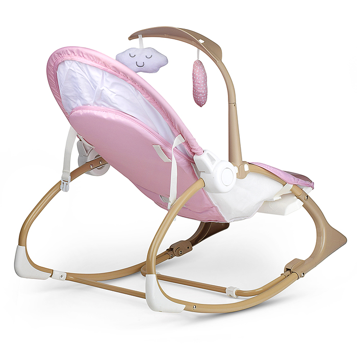 Фото к товару Шезлонг детский 615-2B "Жирафик" розовый, музыка, вибрация, в коробке Шезлонг детский 615-2B "Жирафик" розовый, музыка, вибрация, в коробке