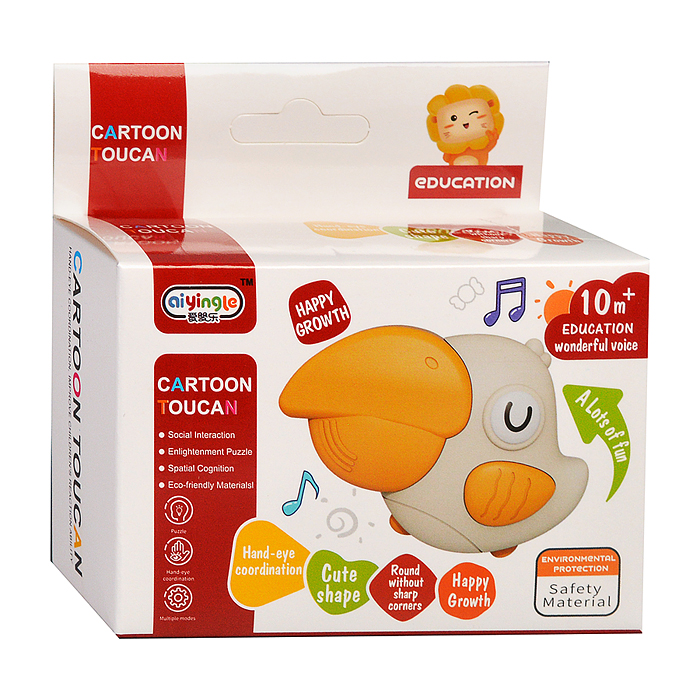 Игрушка музыкальная 368-37 "Тукан" в коробке