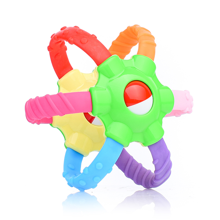 Фото к товару Погремушка-прорезыватель "Радуга" Погремушка-прорезыватель "Радуга"