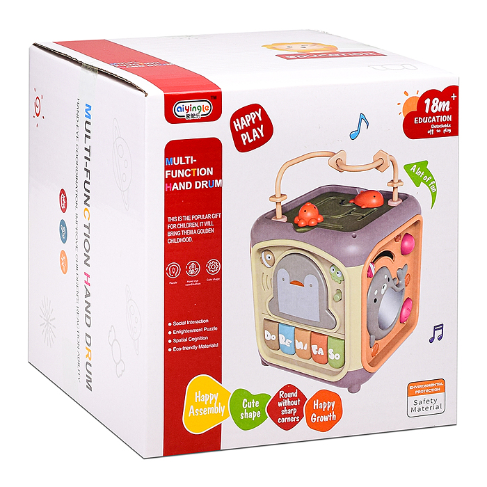 Развивающий куб 368-54H "Морские жители" в коробке