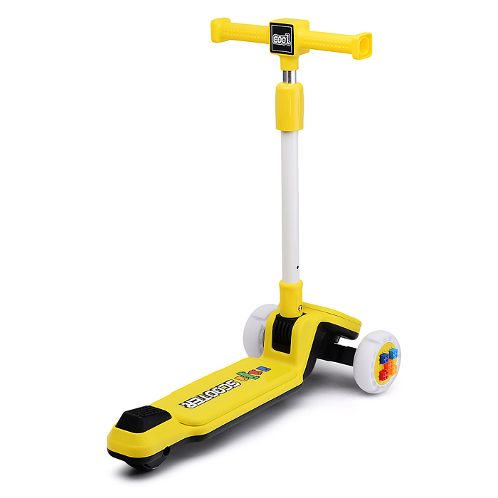 Самокат U001571Y 3-х. кол., колеса PU, желтый, в коробке