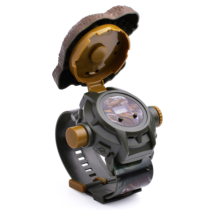 Часы-проектор 3055A "Динозавр-2" на листе