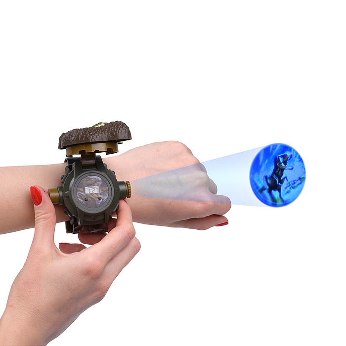 Часы-проектор 3055A "Динозавр-2" на листе