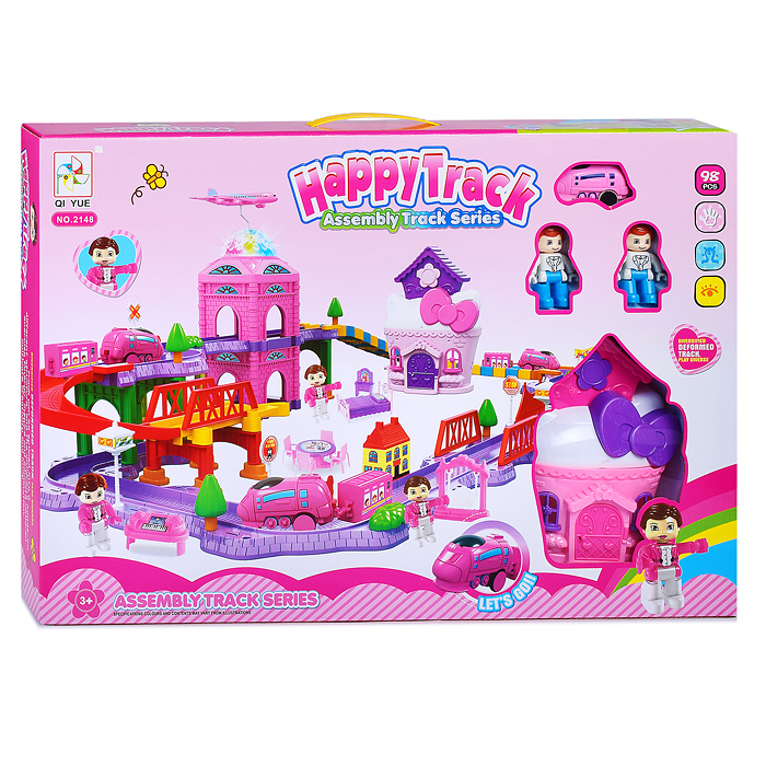 Фото к товару Трек 2148 "Аэропорт" большой, розовый, в коробке Трек 2148 "Аэропорт" большой, розовый, в коробке