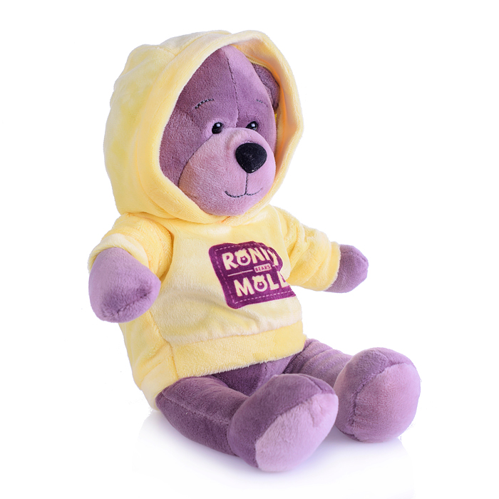Мишка Ронни в Толстовке с Логотипом, 21 см