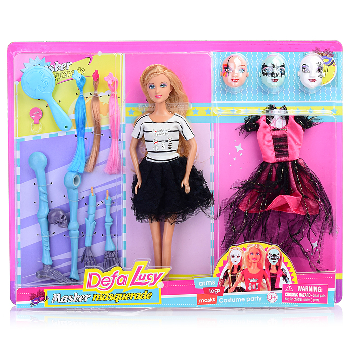 Кукла 8411 с аксессурами, в коробке