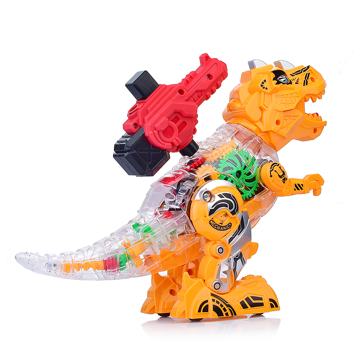 Динозавр 927-1 шестиренки, свет/звук/проектор, в коробке