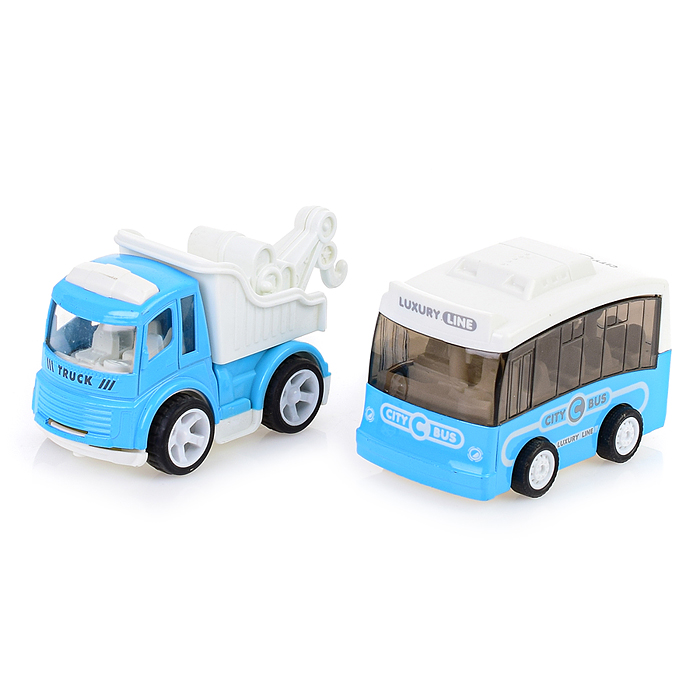 Парковка CLM-997 "Транспорт" голубая, в коробке