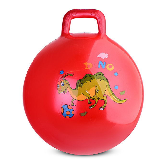 Мяч с ручкой 45 см 00-4163 "Дино" 