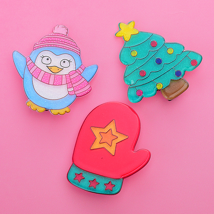 Фото к товару Новогоднее украшение-значки/заколки S1786 "Рождественские забавы" на листе Новогоднее украшение-значки/заколки S1786 "Рождественские забавы" на листе