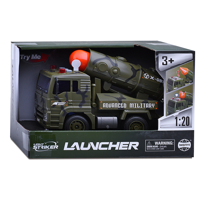 Машина WY440D "Военная техника Х-081" с ракетной установкой, в коробке
