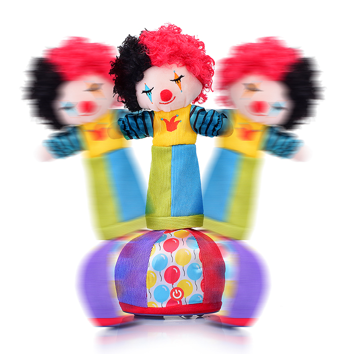 Клоун T505 со светом и музыкой, в коробке