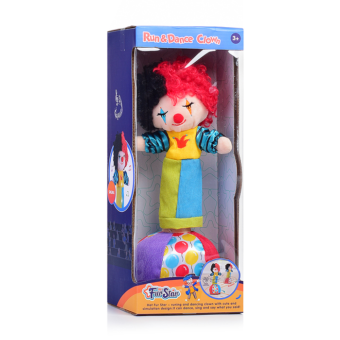 Клоун T505 со светом и музыкой, в коробке