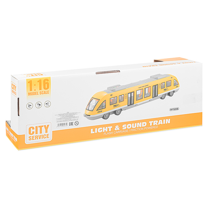 Поезд WY920B 1:16 (свет, звук) в коробке