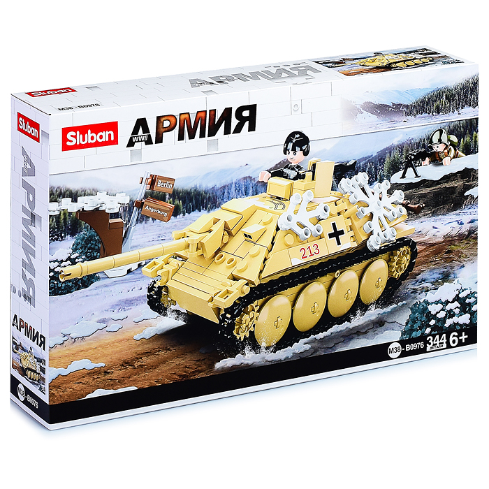 Конструктор M38-B0976 "Гусеничный танк" (344 дет.)