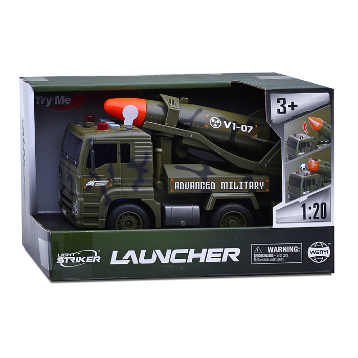 Фото к товару Машина WY440A "Военная техника V1-07" c ракетной установкой, в коробке Машина WY440A "Военная техника V1-07" c ракетной установкой, в коробке