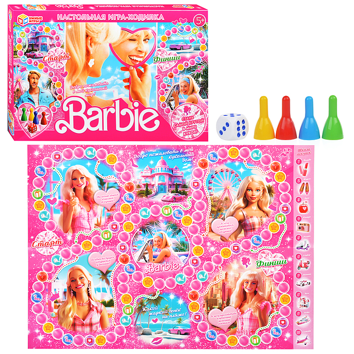 Настольная игра-ходилка "Barbie" Настольная игра-ходилка "Barbie"