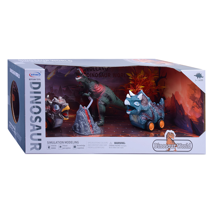 Набор BY568-961 "Динозавры. Вулкан-3" в коробке