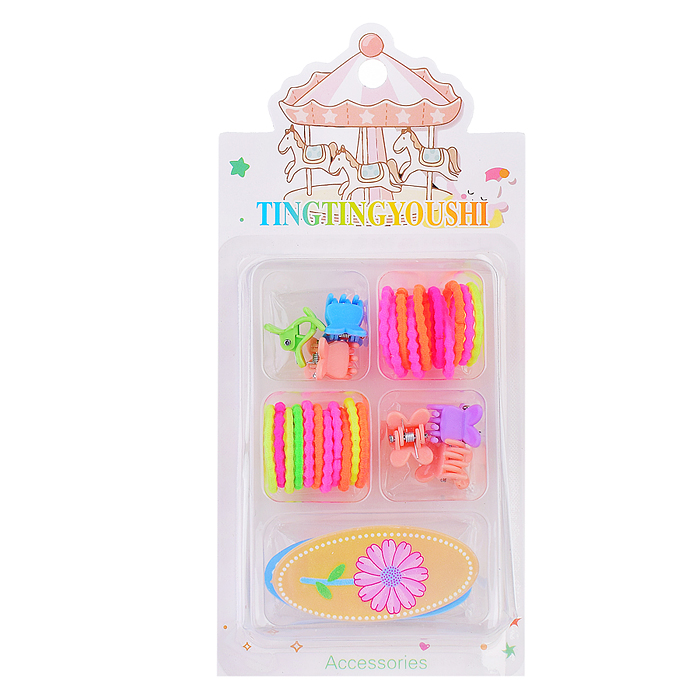 Фото к товару Набор заколок и резинок 00-3247 для волос "Радуга цвета" Набор заколок и резинок 00-3247 для волос "Радуга цвета"