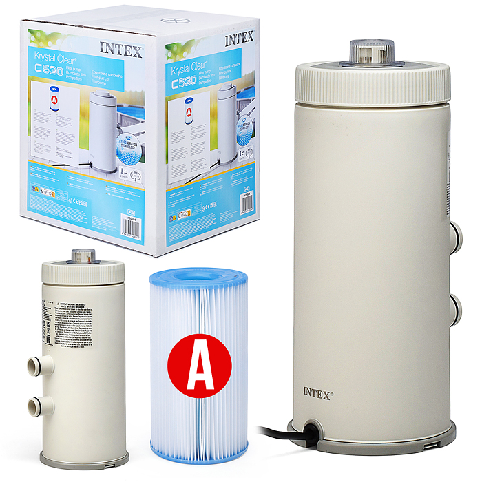 Фильтр-насос для бассейнов с картриджем типа «A», 2006 л/ч, 28604 INTEX