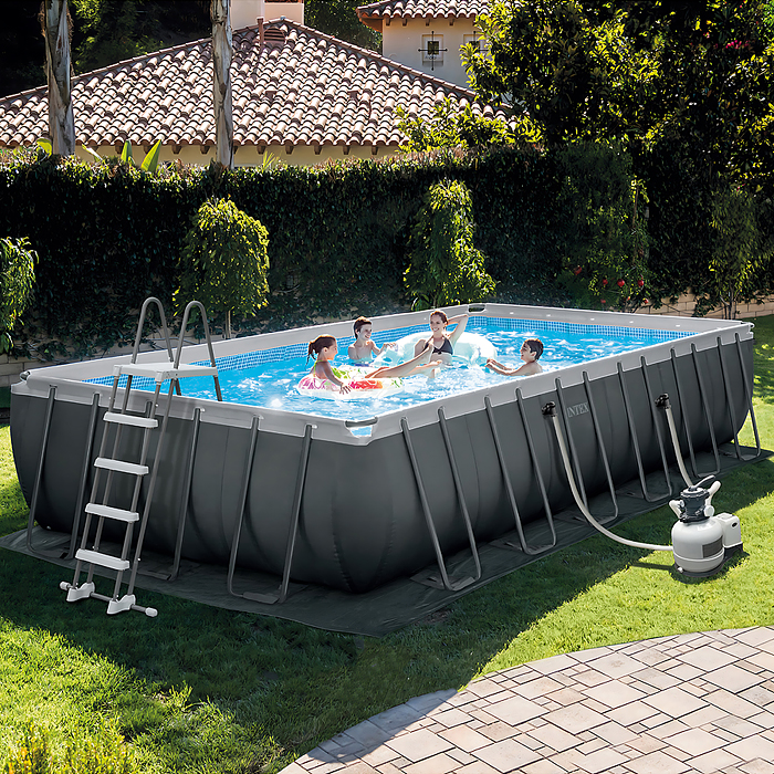 Фото к товару Бассейн каркаcный Ultra XTR Frame 732 х 366 х 132 см, комбинированный фильтр-насос, лестница, тент, Бассейн каркаcный Ultra XTR Frame 732 х 366 х 132 см, комбинированный фильтр-насос, лестница, тент,