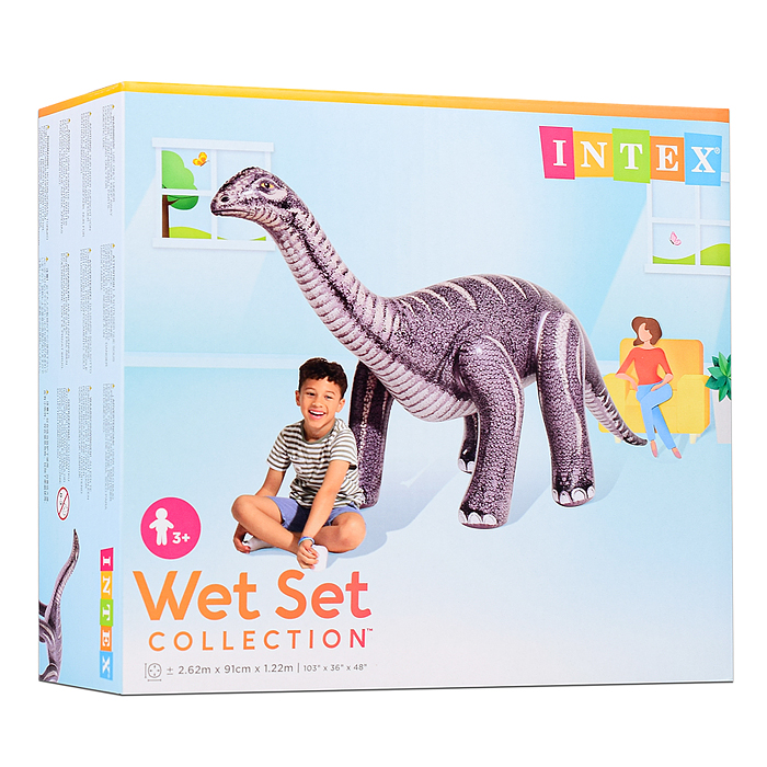 Игрушка надувная "Динозавр" от 3-8 лет, Трицератопс или Бронтозавр в ассортименте, 48594NP INTEX