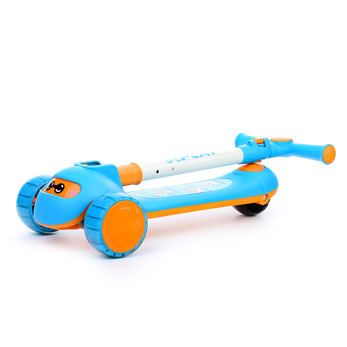 Самокат U038230Y 3-х кол., синий, PU, ABEC 7, в коробке