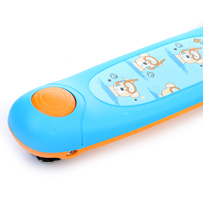 Самокат U038230Y 3-х кол., синий, PU, ABEC 7, в коробке