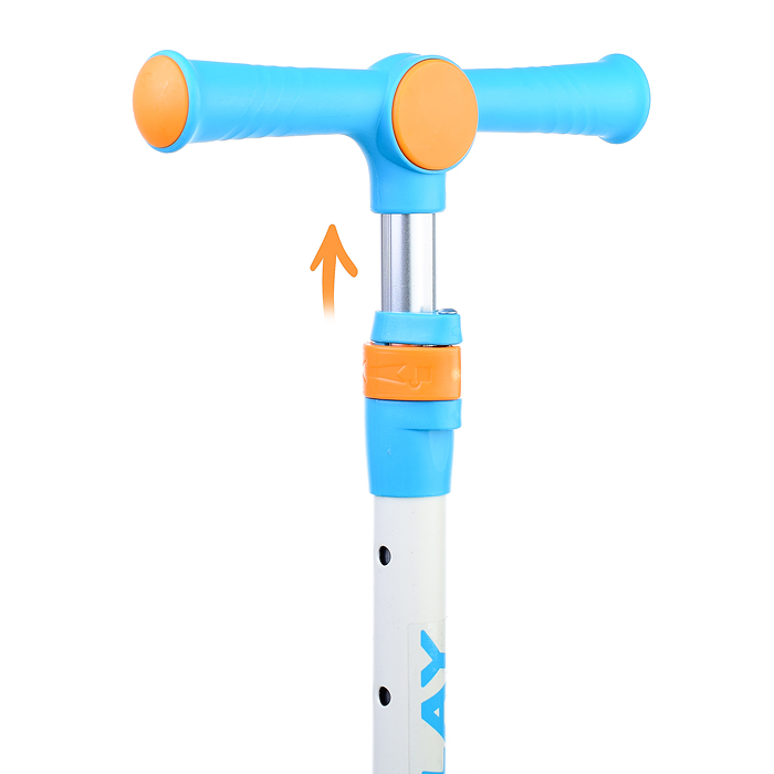 Самокат U038230Y 3-х кол., синий, PU, ABEC 7, в коробке