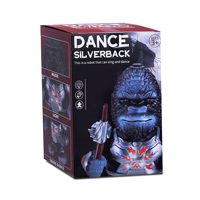 Обезьяна 3817AD "Орангутанг танцующий" на батарейках в коробке