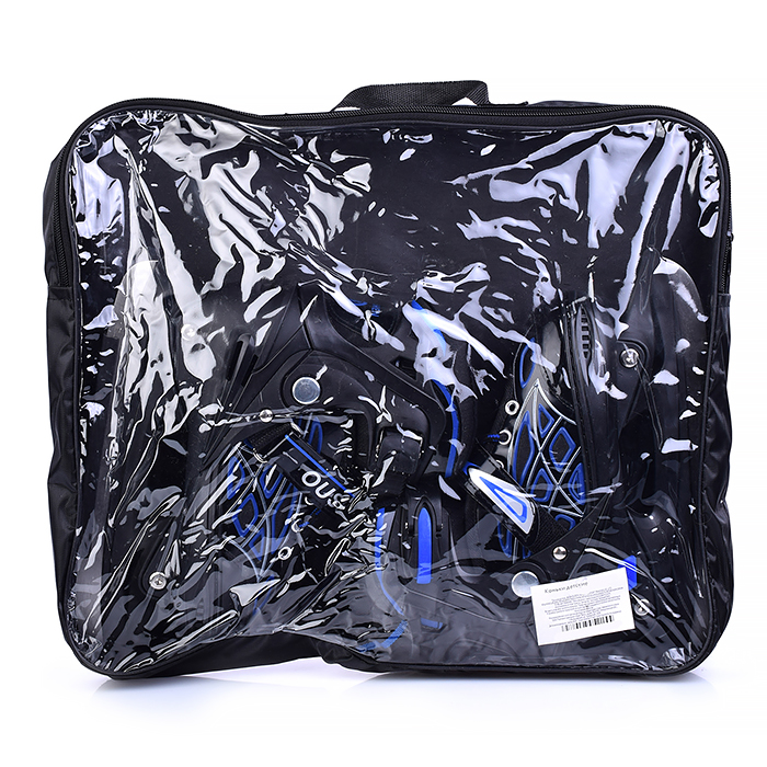 Коньки детские 00-1379, размер M, синий