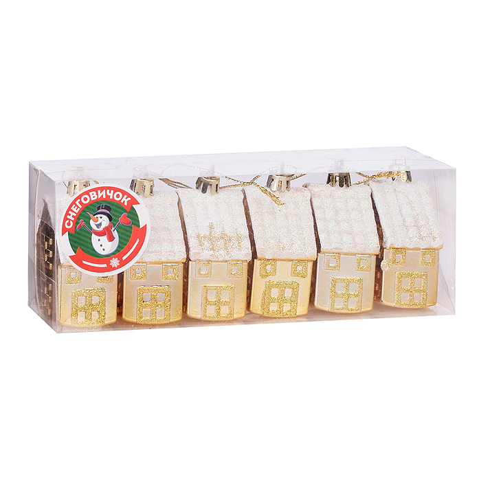 Набор новогодних украшений S0172 "Сказочный домик" в коробке