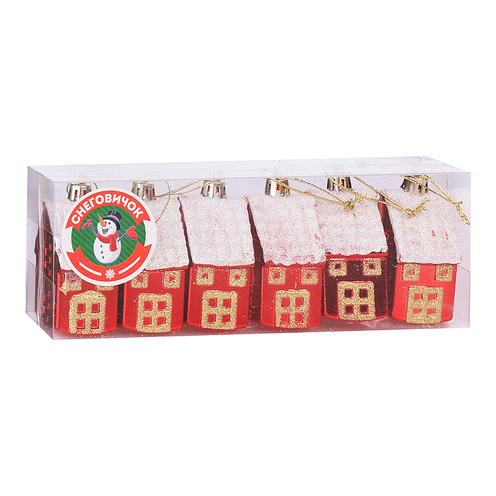 Набор новогодних украшений S0172 "Сказочный домик" в коробке