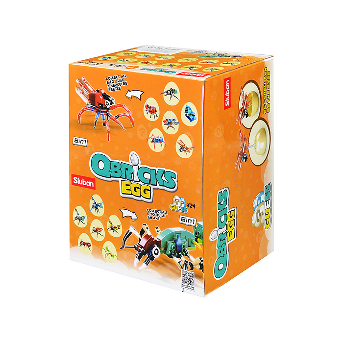 Конструктор M38-B1068 "Насекомые" в яйце