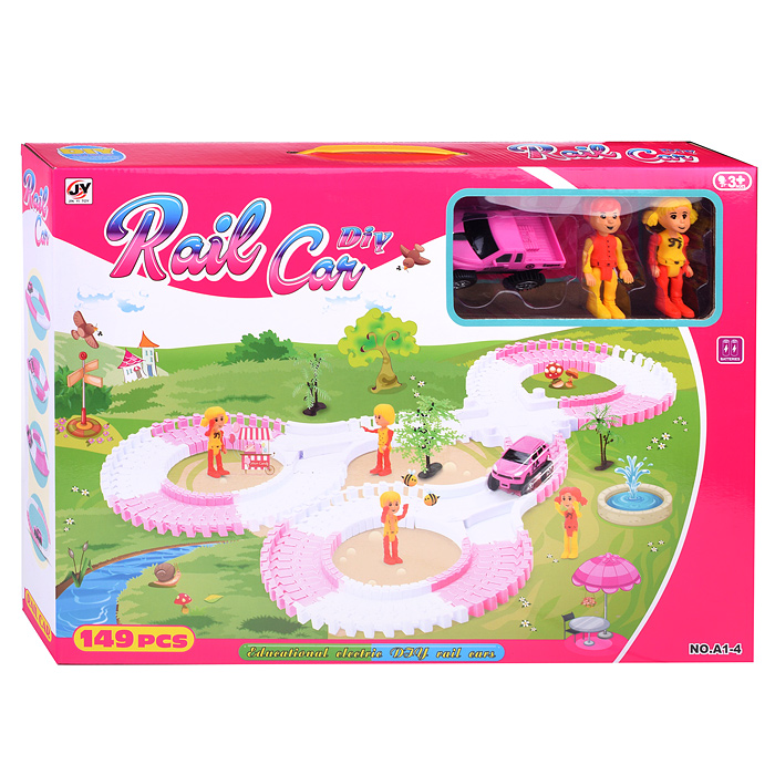 Автотрек гибкий A1-4 "Rail car" (149 дет.) в коробке