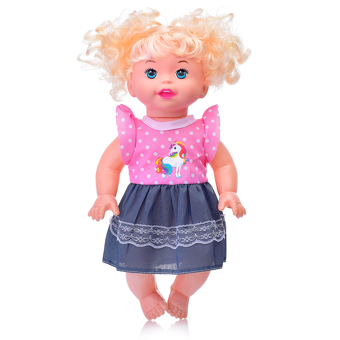 Кукла JK026-6 "Алисия" с бутылочкой, в пакете