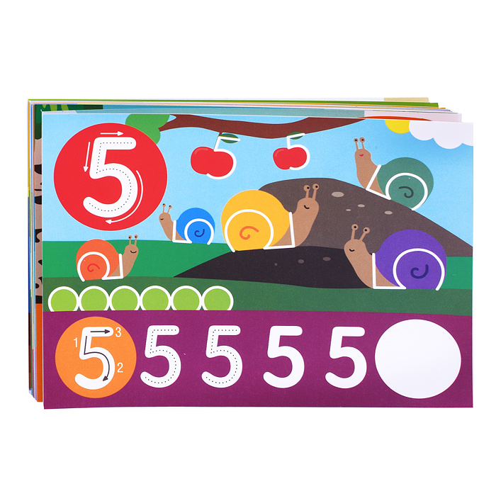 Игра "Пиши Стирай. Математика" Набор карточек тип 6