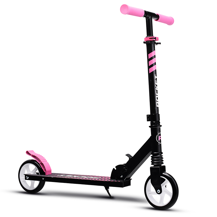 Фото к товару Самокат детский R0201 ROCKET, алюминиевый, колеса PU, 145 мм, розовый Самокат детский R0201 ROCKET, алюминиевый, колеса PU, 145 мм, розовый