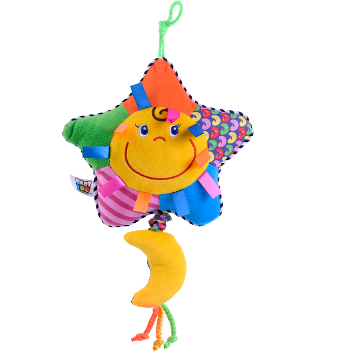 Фото к товару Игрушка развивающая мягкая, подвеска Солнышко 30 см., CRD 19х15 см. Игрушка развивающая мягкая, подвеска Солнышко 30 см., CRD 19х15 см.