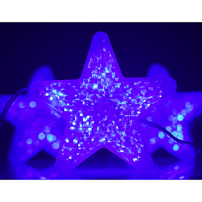 Фото к товару Электрогирлянда 3 Звезды, 0,9 м, синий Электрогирлянда 3 Звезды, 0,9 м, синий