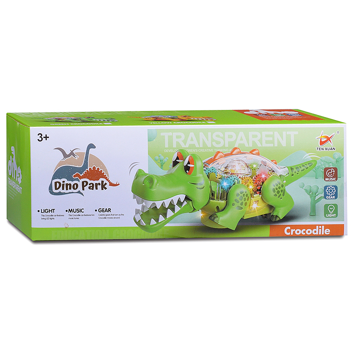 Игрушка 2008C/D "Крокодил" на батарейках, в коробке