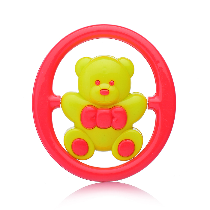 Погремушка C903-2 "Медвежонок" с бабочкой, в пакете